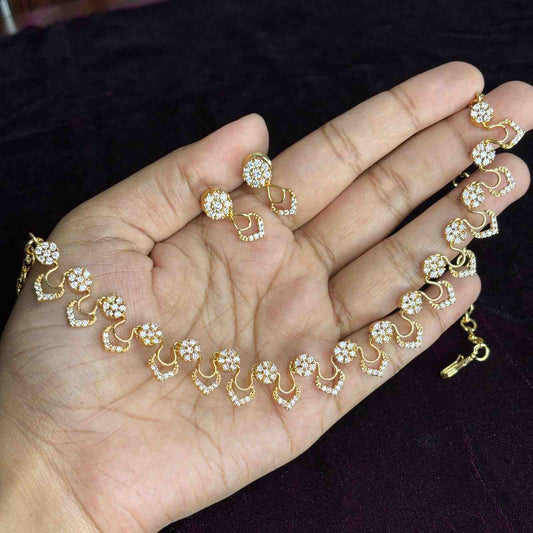 N0213 Premium Quality Diamond Replica Necklace