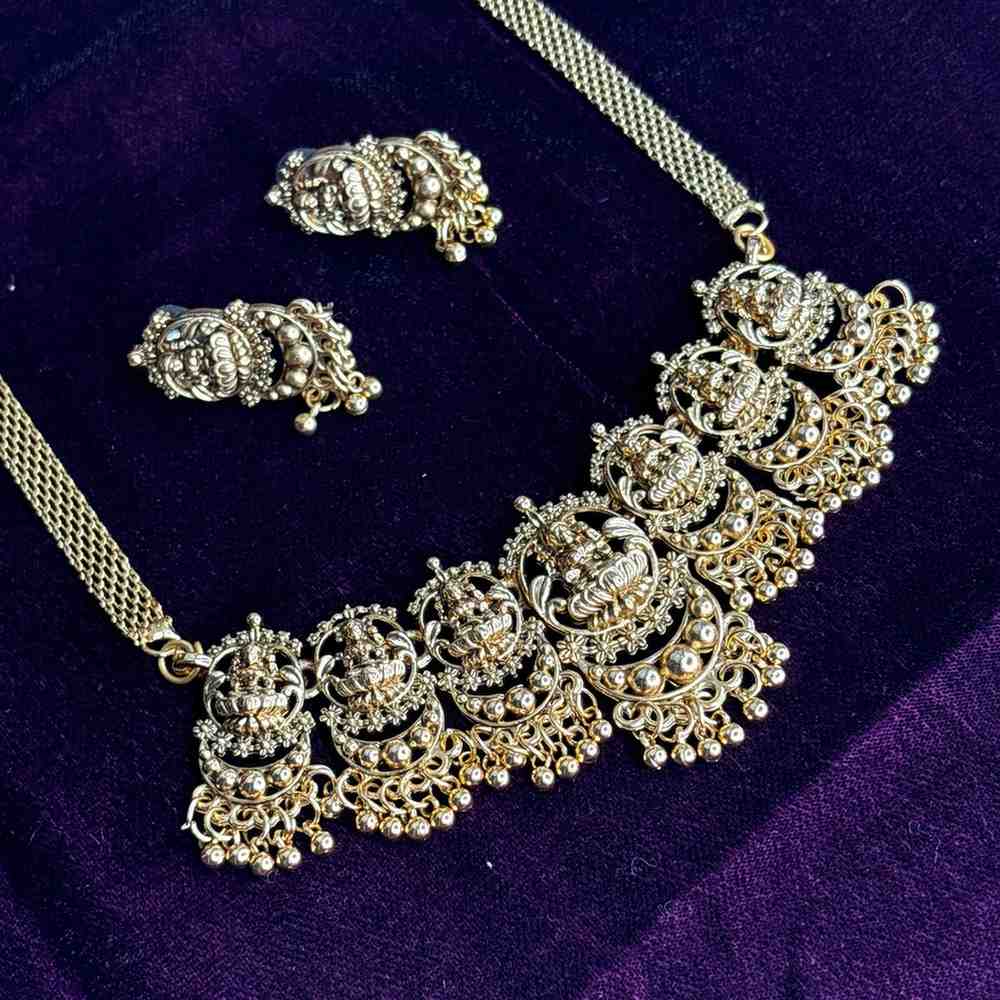 Matte finish Lakshmi Chocker/ Necklace N0214-CJ17