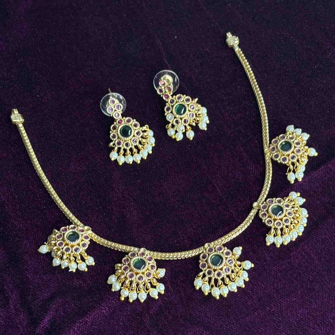 Premium Quality Kemp Flower Necklace N0199-CJ30