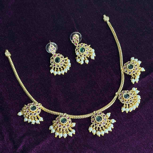 Premium Quality Kemp Flower Necklace N0199-CJ30