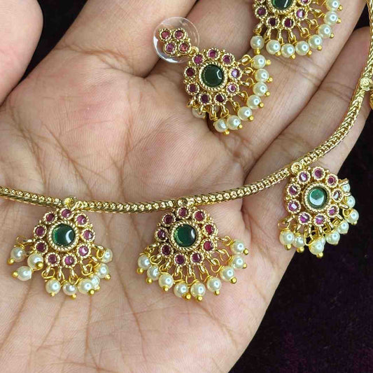 Premium Quality Kemp Flower Necklace N0199-CJ30