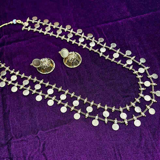 Two Layer Coin Haram with jhumka H0054-CJ60