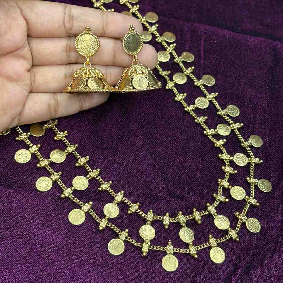 Two Layer Coin Haram with jhumka H0054-CJ60