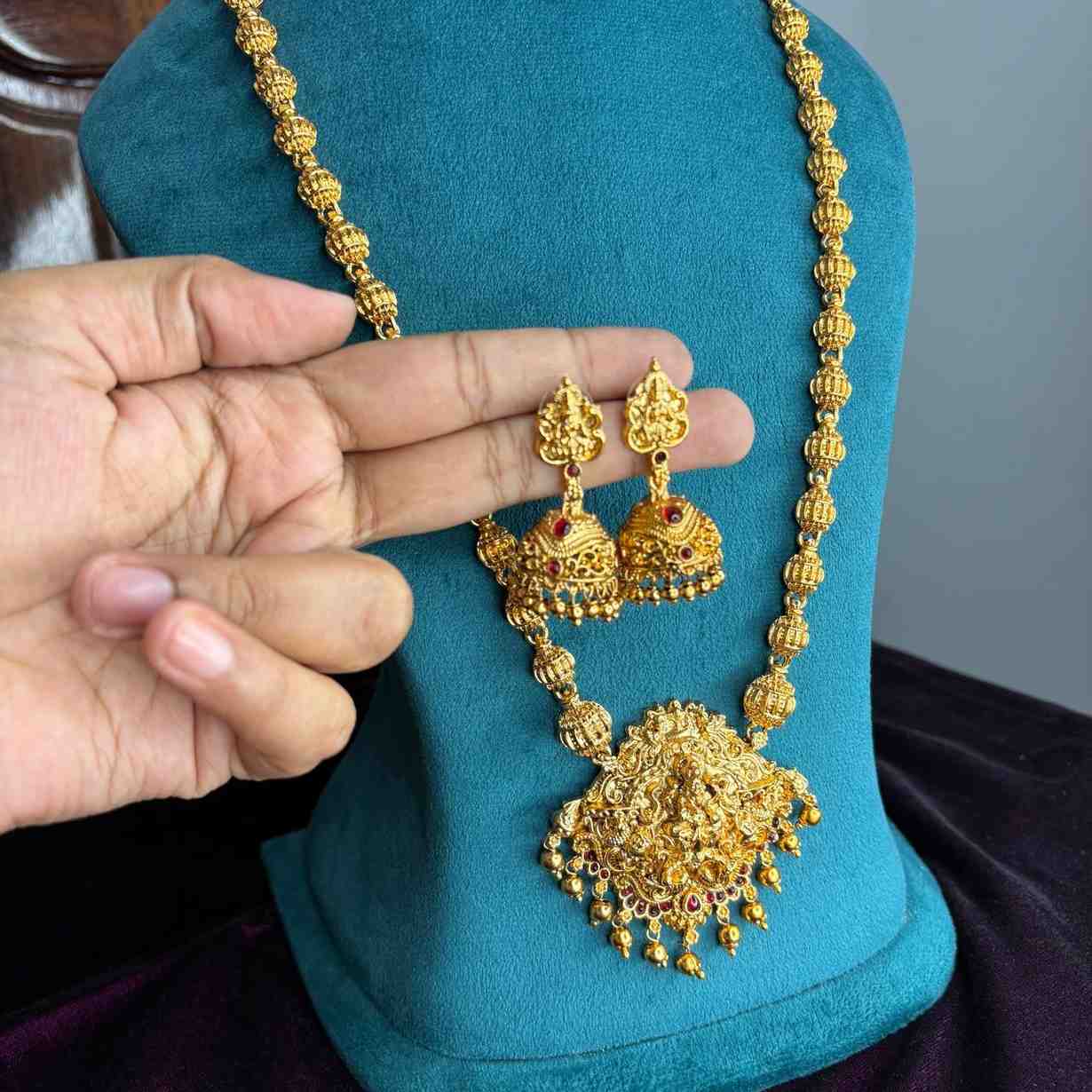 Premium Look Matte Finish Lakshmi Haram H0057-CJ33