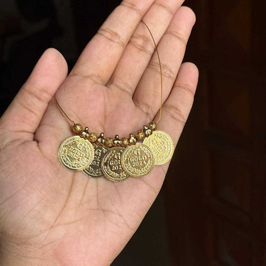 Premium quality DD Inspired coin invisible necklace IN002-O25