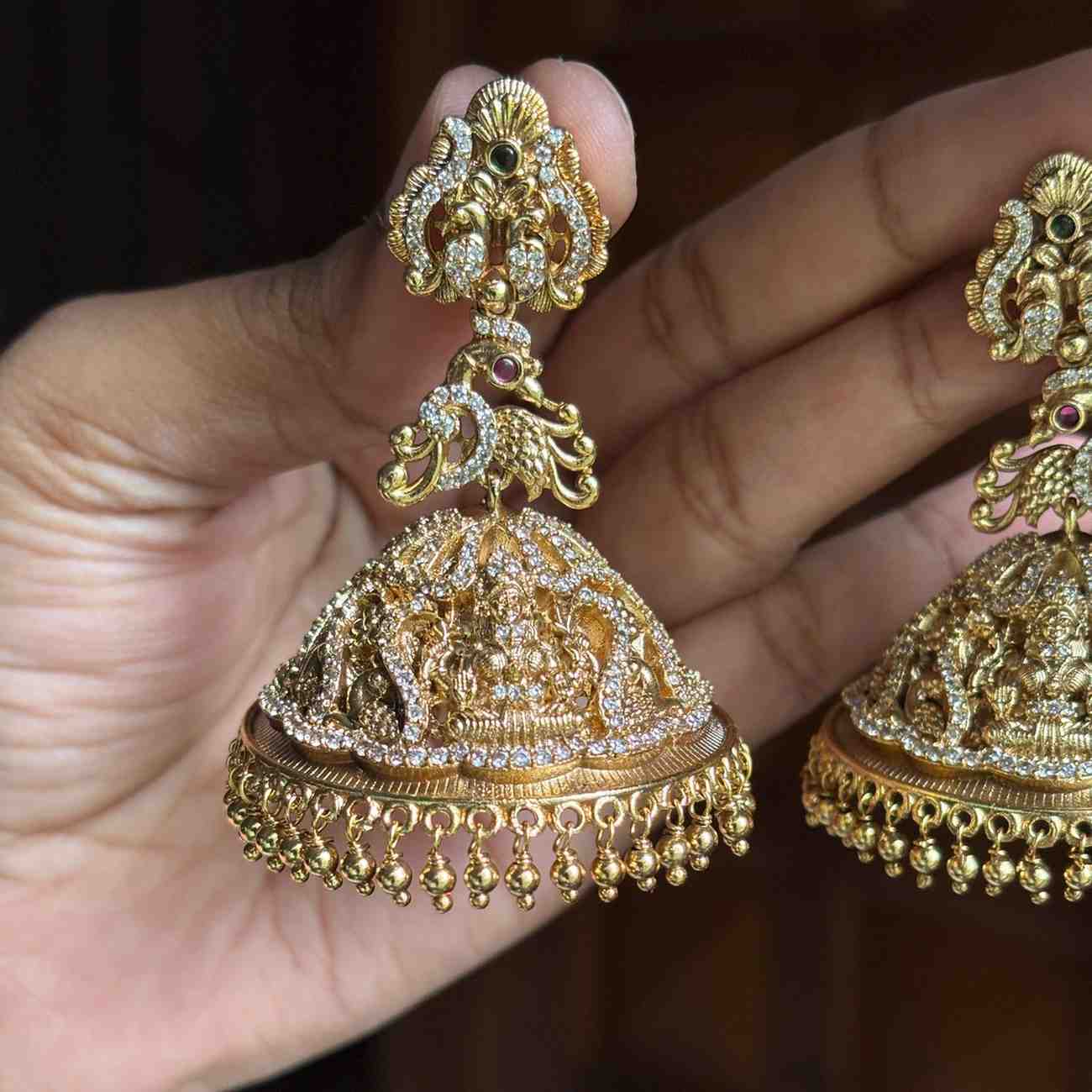 Premium Quality Temple Bridal Jhumka J0084-N90