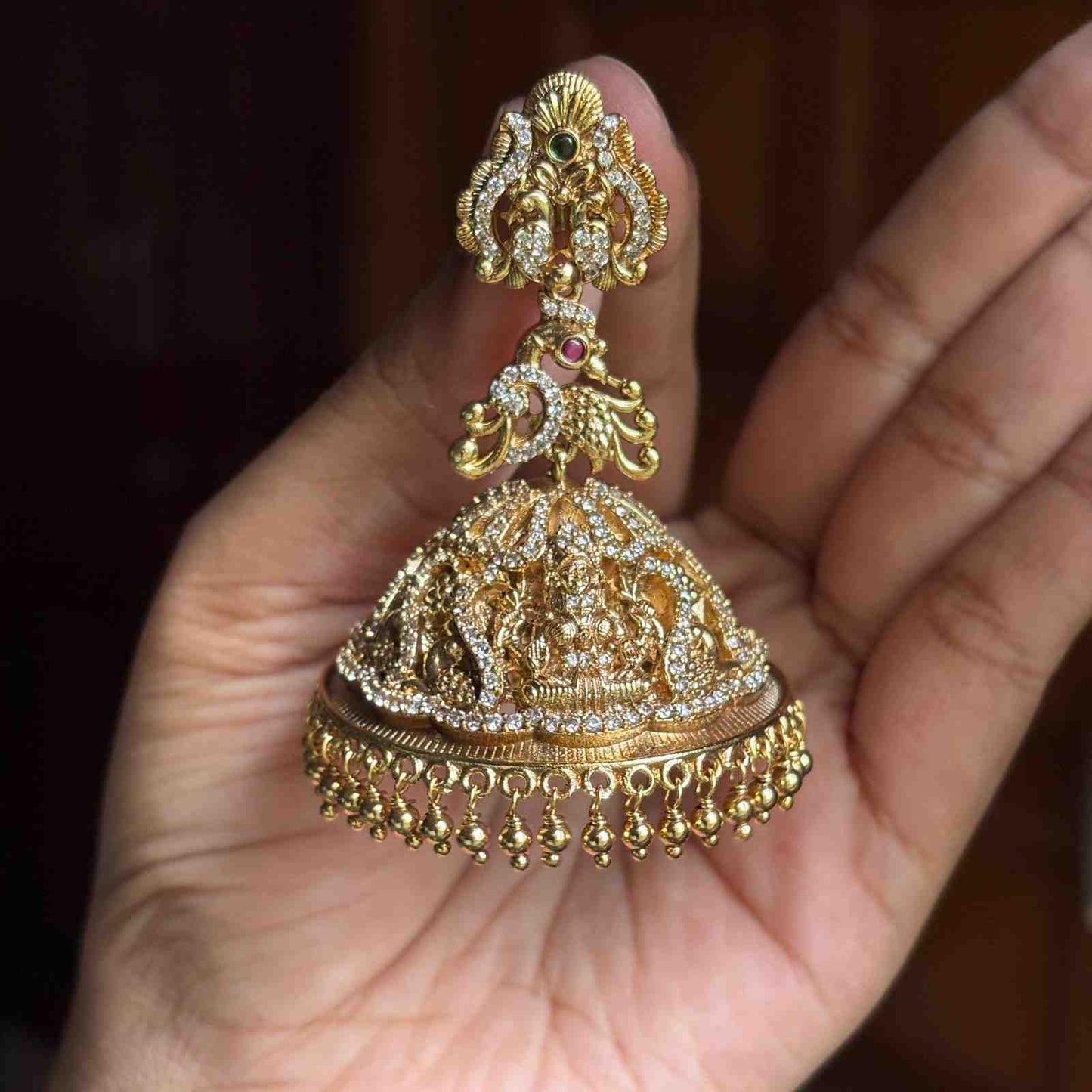Premium Quality Temple Bridal Jhumka J0084-N90