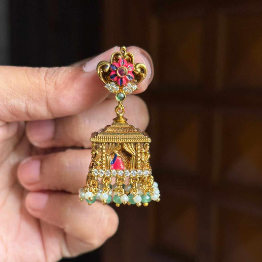 Premium Quality Meenakari Enamel Painted Jhumka J0085-N80