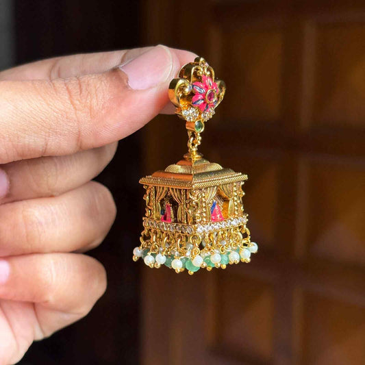 Premium Quality Meenakari Enamel Painted Jhumka J0085-N80