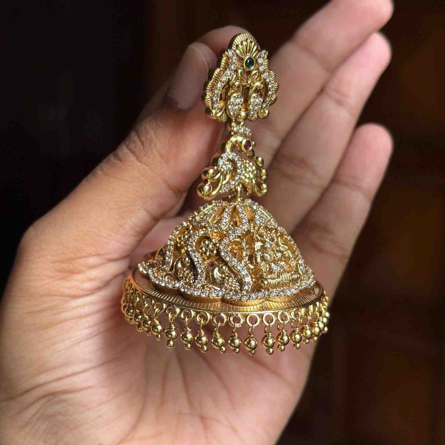 Premium Quality Temple Bridal Jhumka J0084-N90