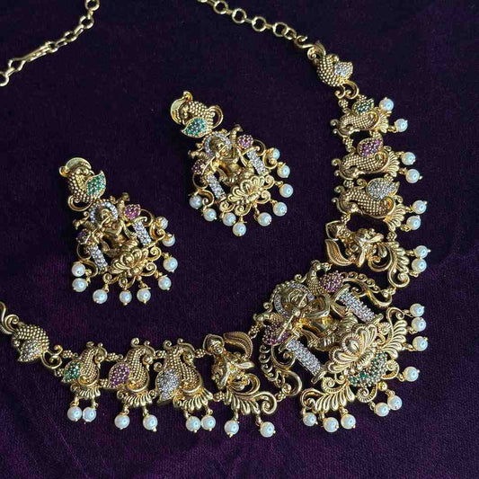 Premium Quality  Temple Collection Necklace N0205-S120