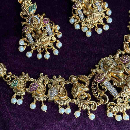 Premium Quality  Temple Collection Necklace N0205-S120