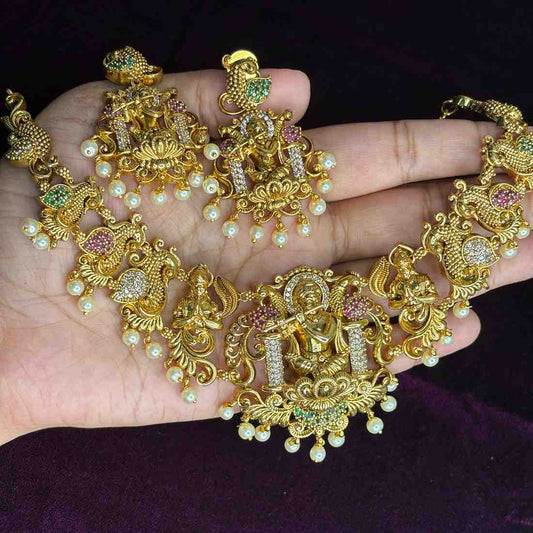 Premium Quality  Temple Collection Necklace N0205-S120
