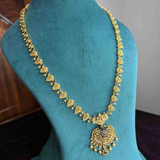 Premium Quality Floral PatternGold  Replica Middle Length Haram H0060-N90