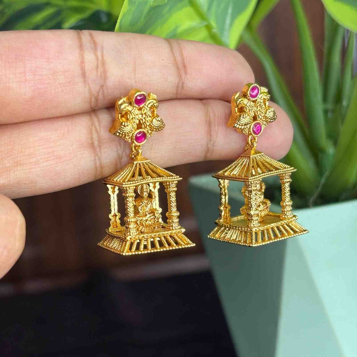 Premium Quality Traditional Temple Collection Jhumka J0095-S34