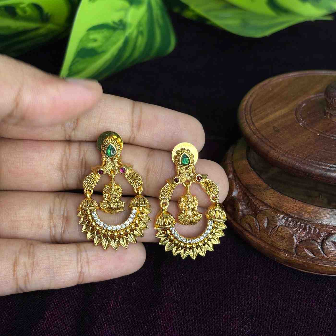 Premium Quality Traditional Temple Collection Earrings J0099-S26