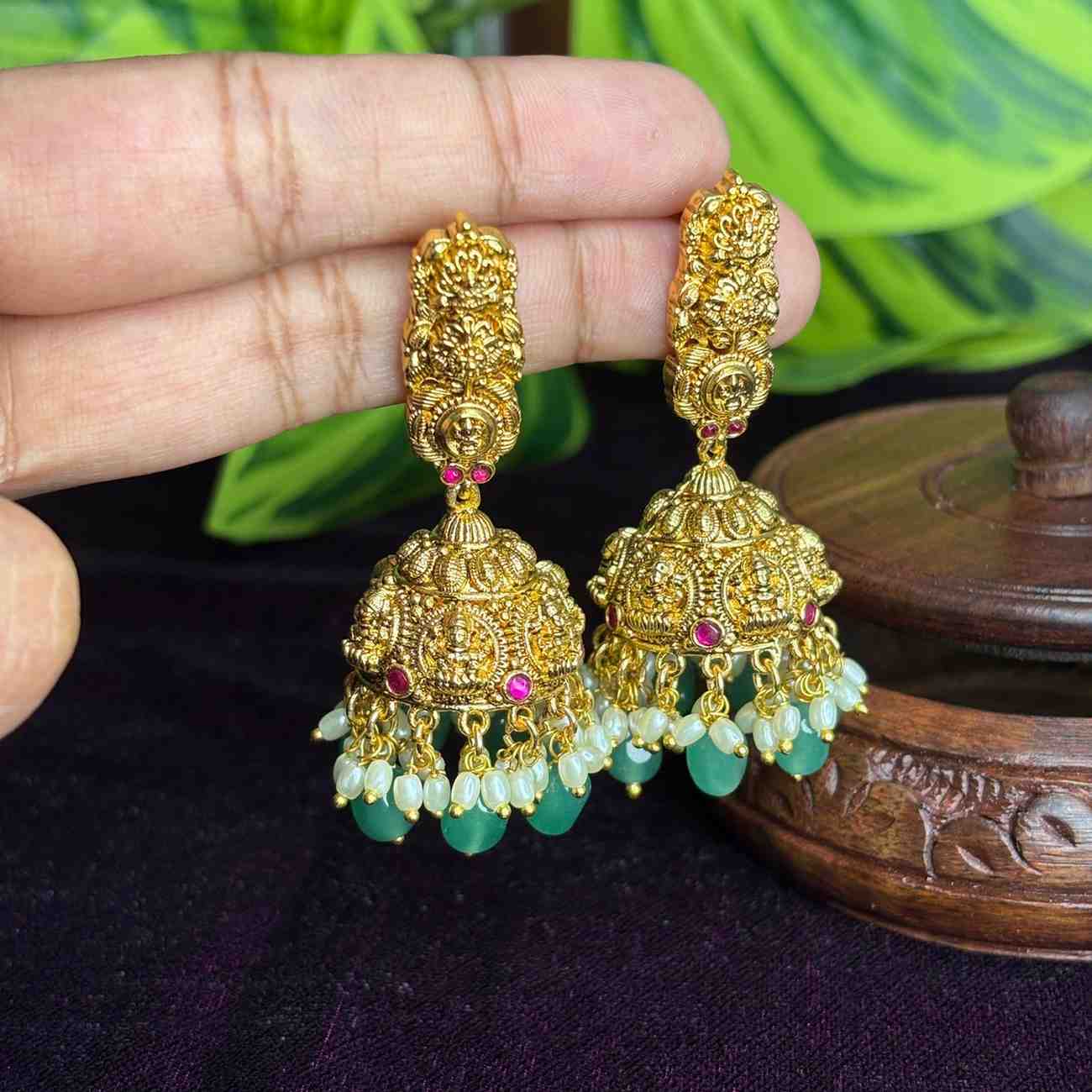 Premium Quality Temple Collection Jhumka J0093-S59