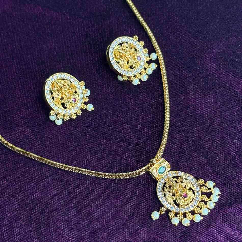 Premium Quality Attigai Type Necklace with Detachable Pendent  N0204-S26