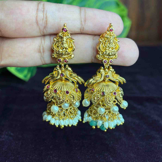 Premium Quality Traditional Temple Collection Layered Jhumka J0098-S45
