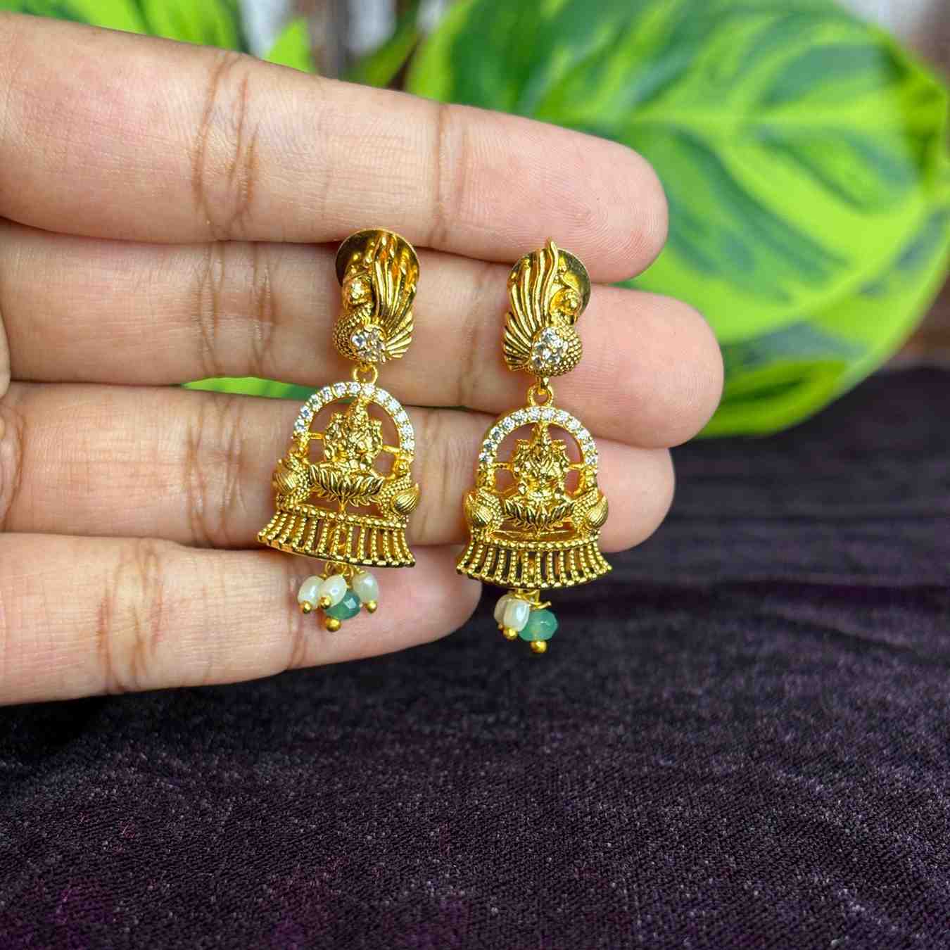 Premium Quality Traditional Temple Collection Earrings J0096-S22