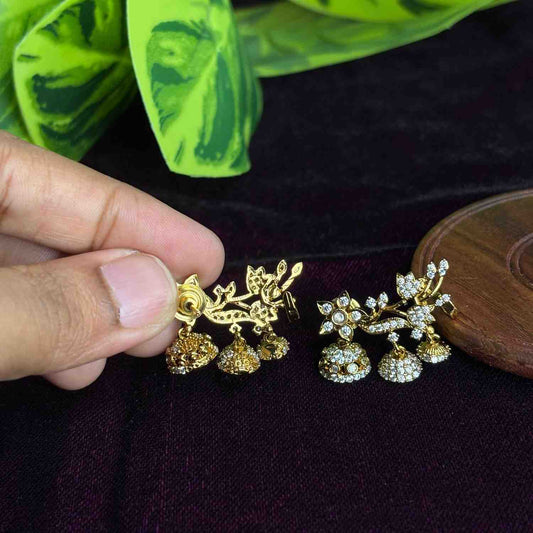 Premium Quality Floral Mini Earcuff Jhumka J0101-S31