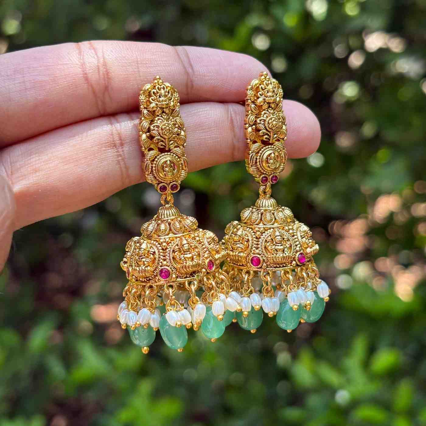 Premium Quality Temple Collection Jhumka J0093-S59