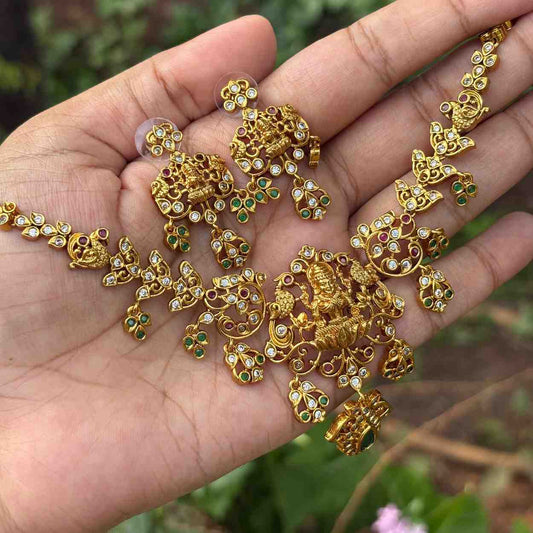 Premium look Temple collection with earrings  N0239-I40