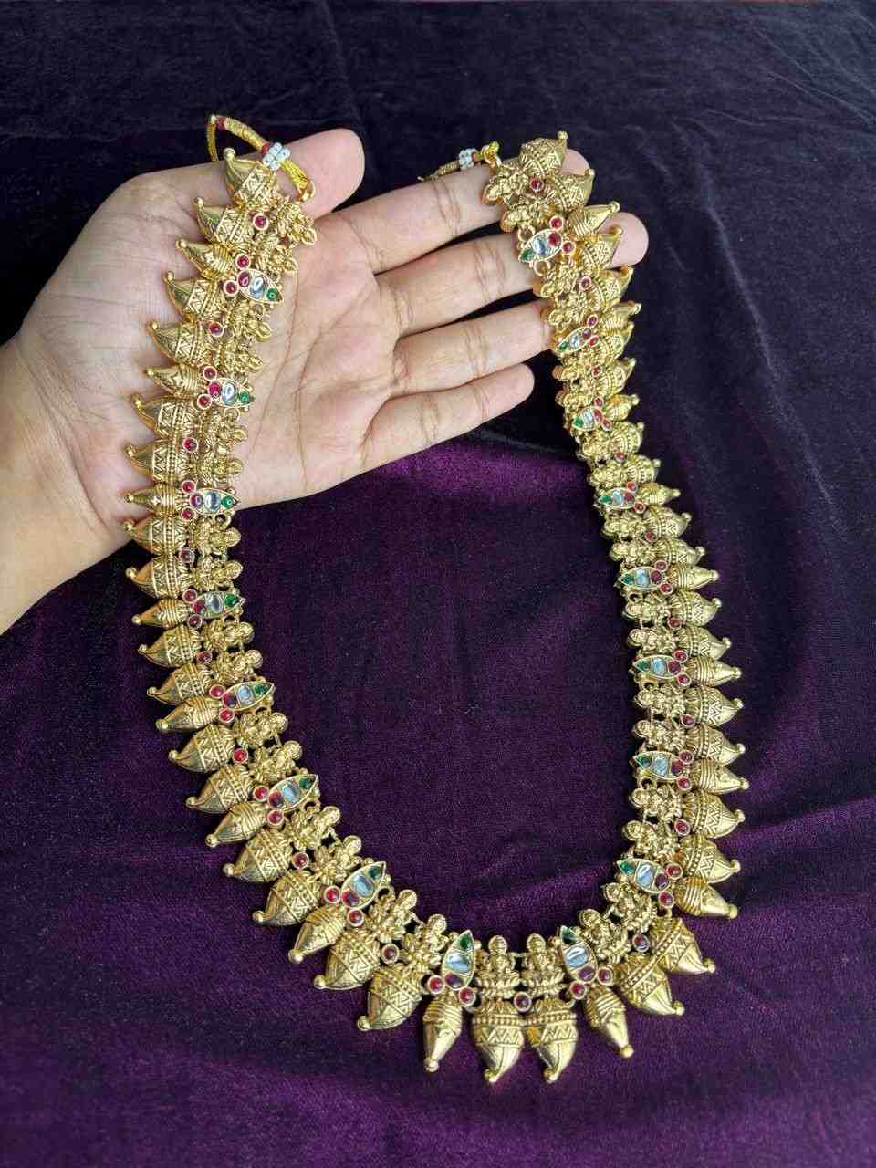 Traditional Aahana Krishnan Mulla Manga Matte Finish  Haram H0007-CJ43