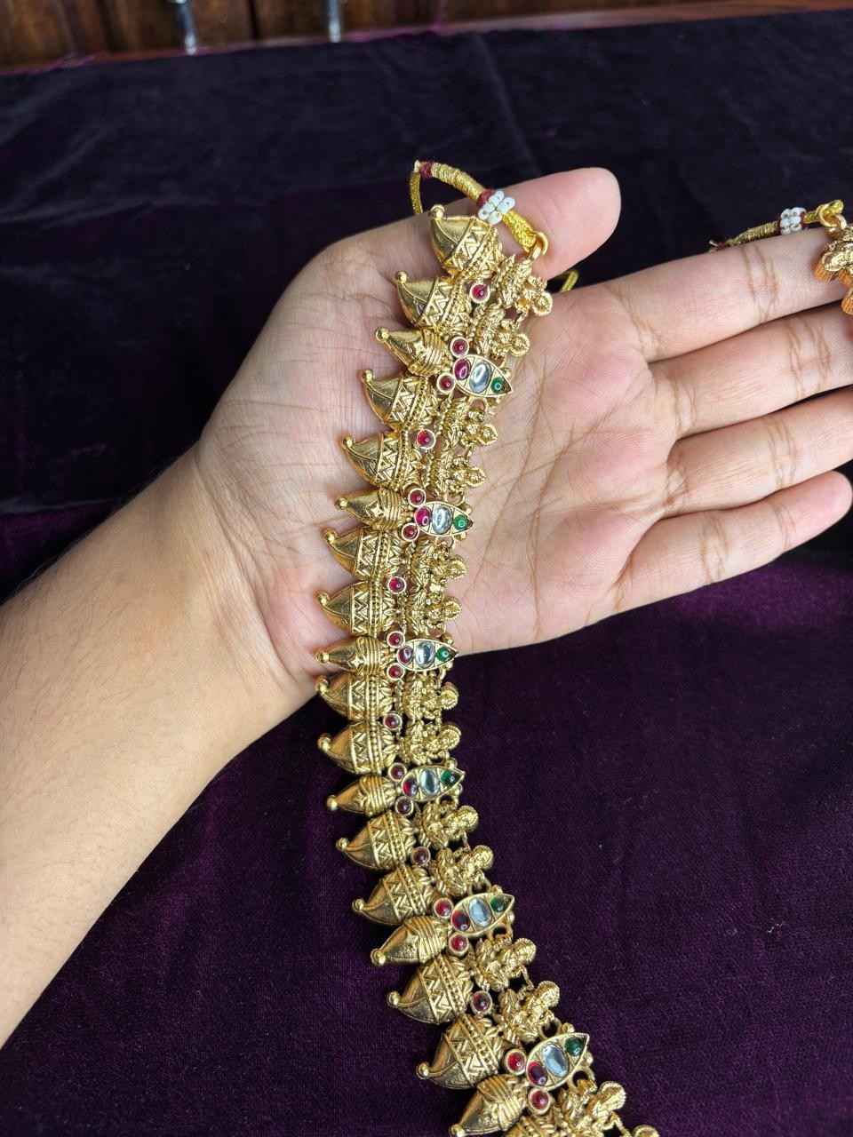Traditional Aahana Krishnan Mulla Manga Matte Finish  Haram H0007-CJ43
