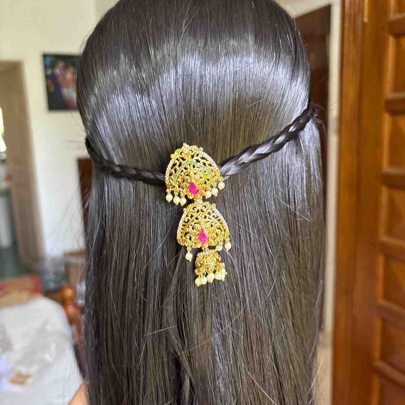Premium Quality Floral Pattern Hair Brooch  / hair accessories HA053-C19