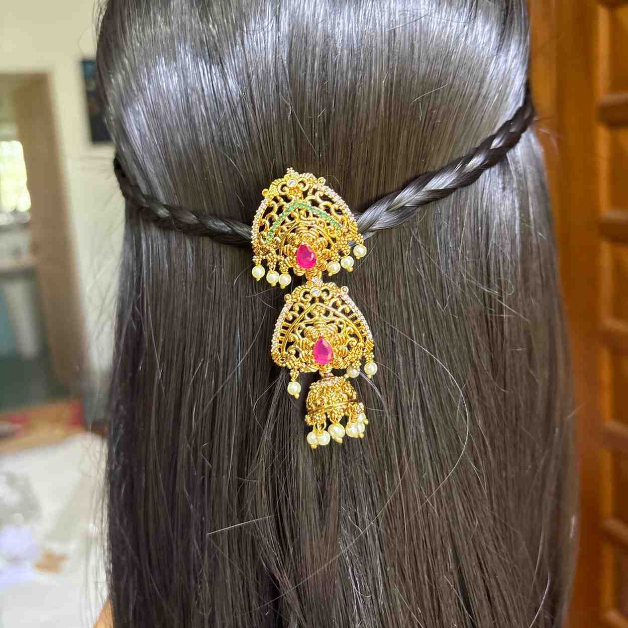 Premium Quality Floral Pattern Hair Brooch  / hair accessories HA053-C19