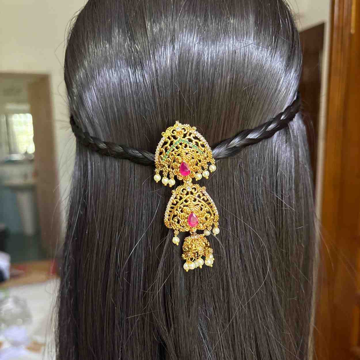 Premium Quality Floral Pattern Hair Brooch  / hair accessories HA053-C19