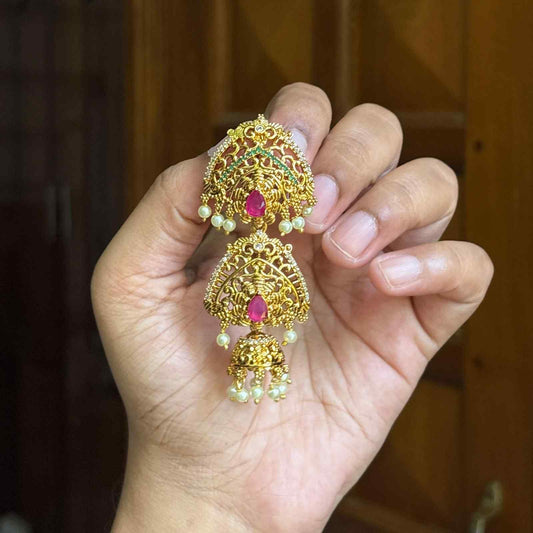 Premium Quality Floral Pattern Hair Brooch  / hair accessories HA053-C19