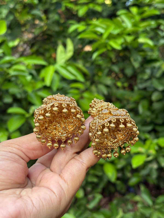 Bridal Temple collection 3D Jhumka J0107