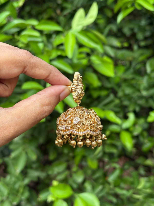 Bridal Temple collection 3D Jhumka J0107