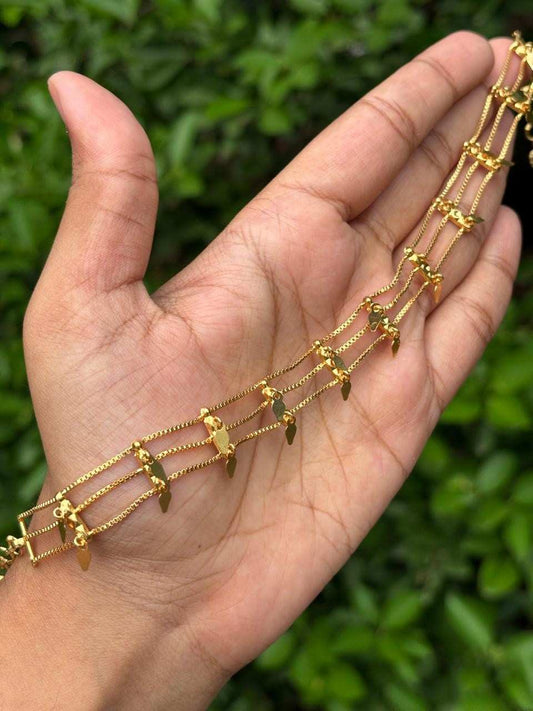 N0269 Three line  Elakkathali Chocker no earrings