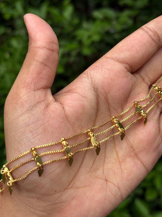 N0269 Three line  Elakkathali Chocker no earrings