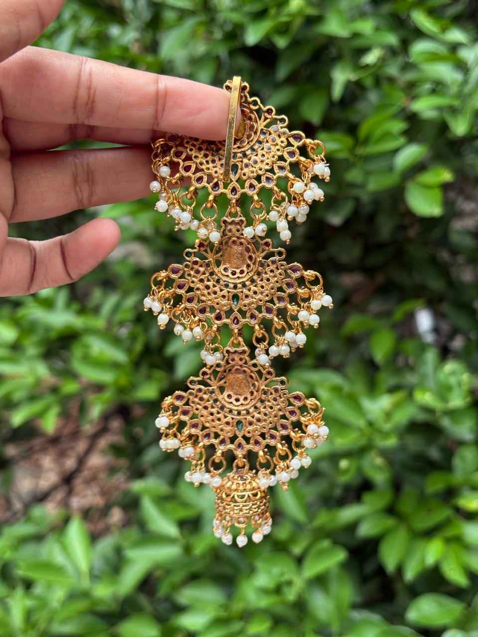 HA061 Floral Pattern Matte finish Jada bill Hair accessories