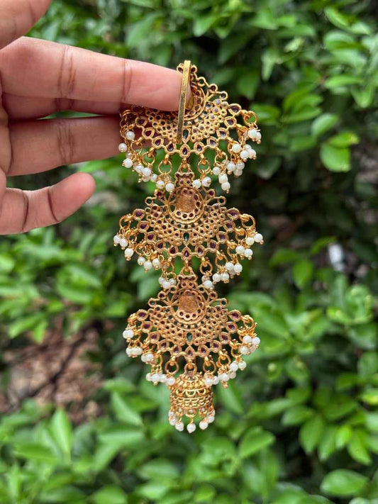 HA061 Floral Pattern Matte finish Jada bill Hair accessories