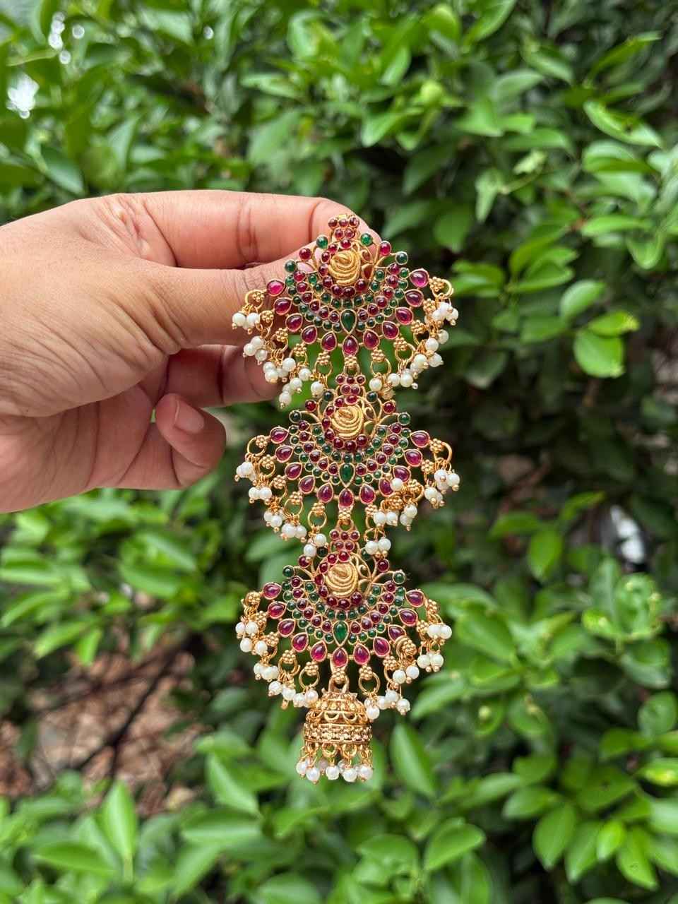 HA061 Floral Pattern Matte finish Jada bill Hair accessories