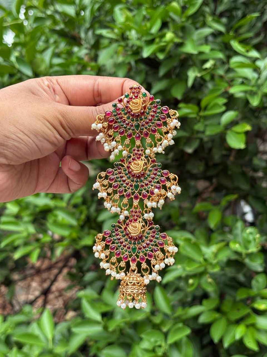 HA061 Floral Pattern Matte finish Jada bill Hair accessories