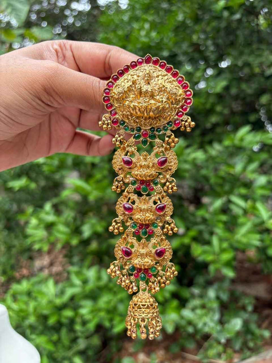HA063  Lakshmi Motif Matte finish Jada bill Hair accessories