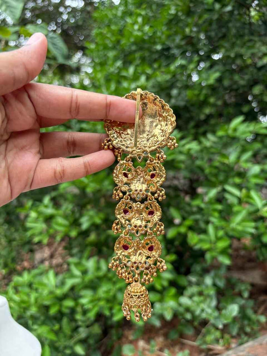 HA063  Lakshmi Motif Matte finish Jada bill Hair accessories
