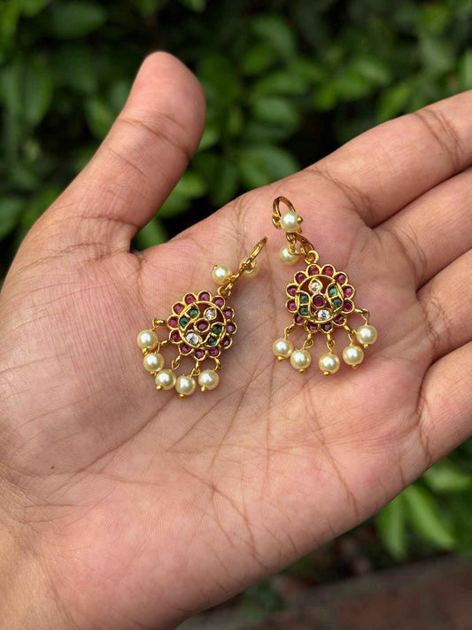J0135 Floral Pattern Peral Hanging Bugadi