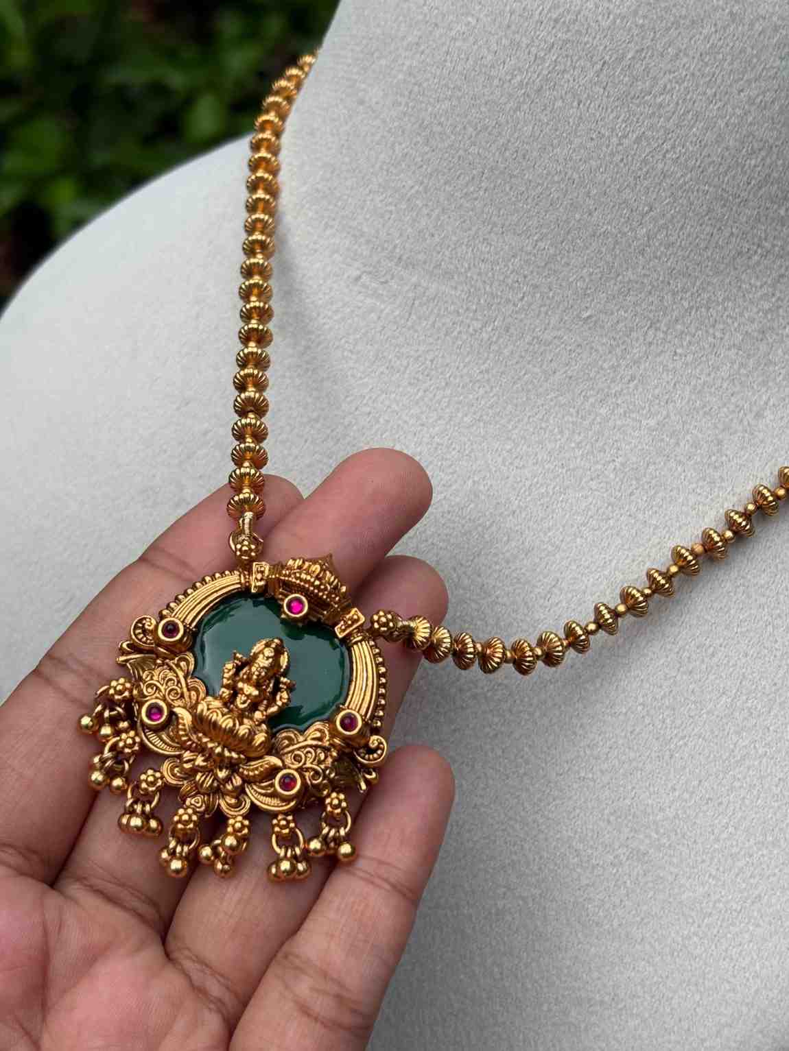 H0080 Lakshmi Middle Length enamel Haram