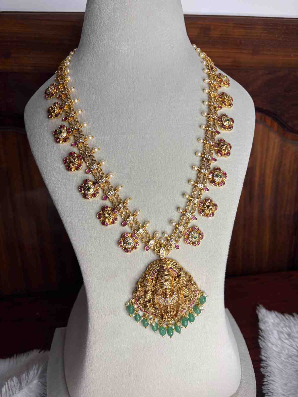H0062 Premium Quality Brass Base Metel Balaji Grand Haram 34 inches