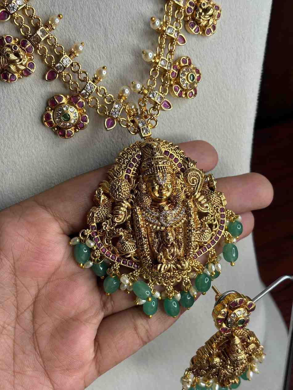 H0062 Premium Quality Brass Base Metel Balaji Grand Haram 34 inches