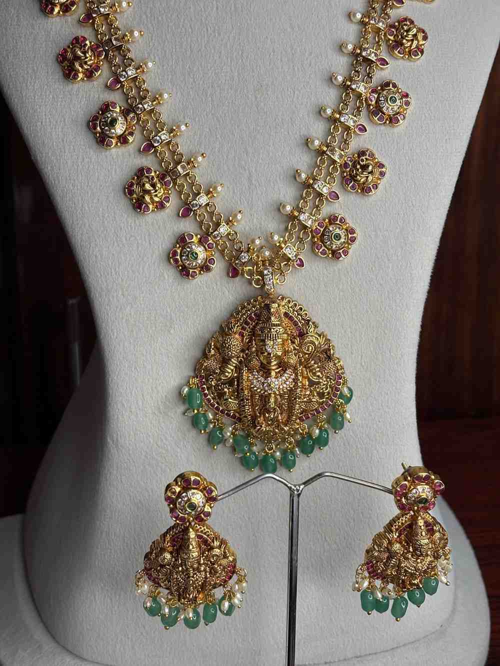 H0062 Premium Quality Brass Base Metel Balaji Grand Haram 34 inches