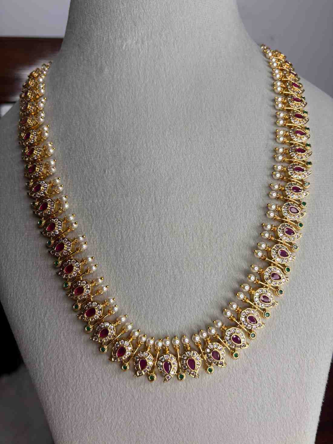 H0021 Micro Plated Traditional Maga Motif  Middle length Haram