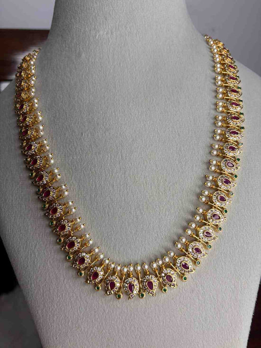 H0021 Micro Plated Traditional Maga Motif  Middle length Haram